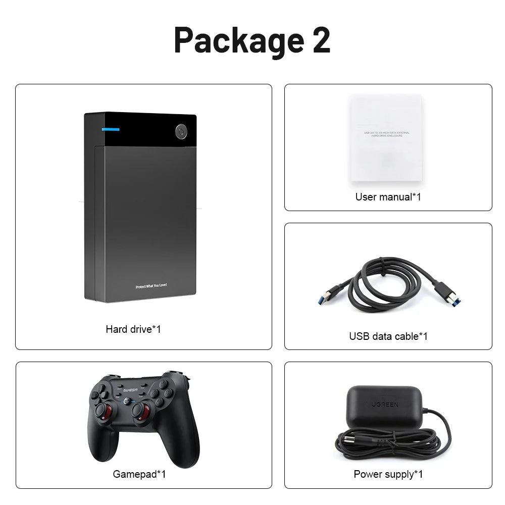 12TB Gaming HDD with Hyperspin Launchbox Retrobat Playnite with 86000+ Retro Video Games Super Console for PS3/PS2/PS/WII/WIIU