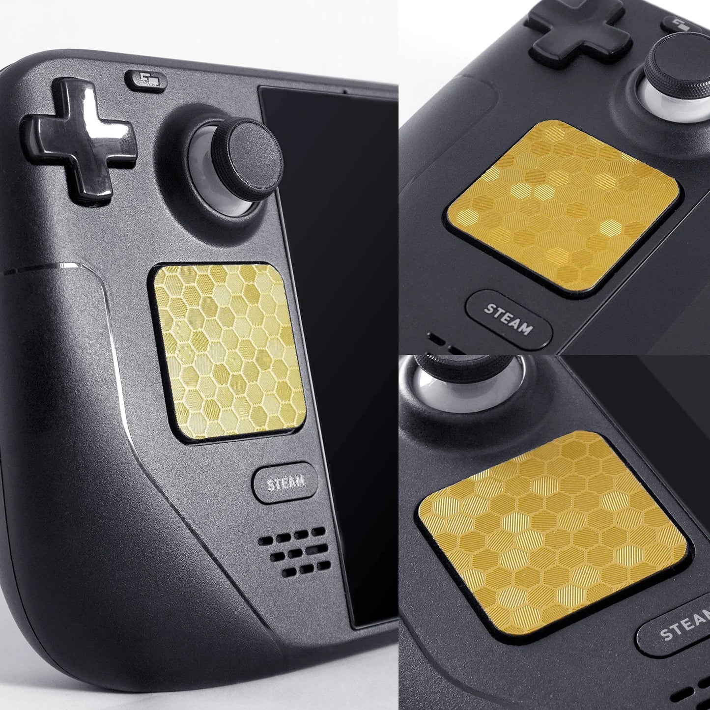 4Pieces TALONGAMES Touchpad Stickers For Steam Deck / Steam Deck OLED Version Wear-resistant Anti-scratch Protection Stickers