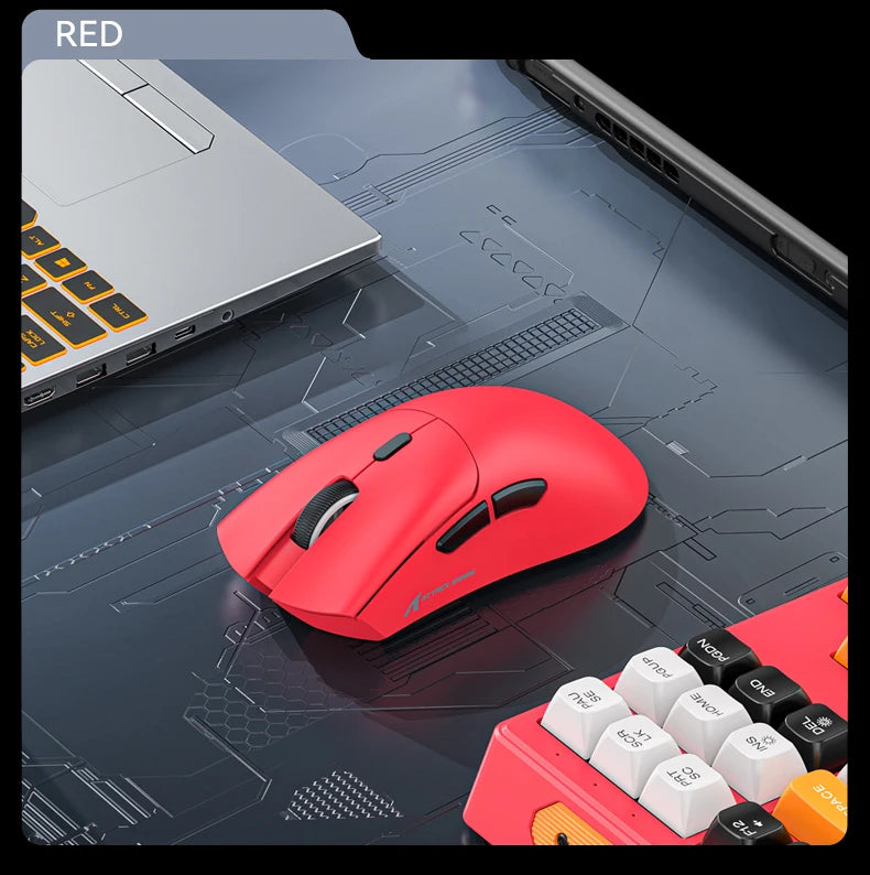 R1 Superlight Mouse Bluetooth 2.4G Wireless Gaming Mouse PixArt PAW3311 Gaming Sensor 6 Adjustable DPI for Office Game
