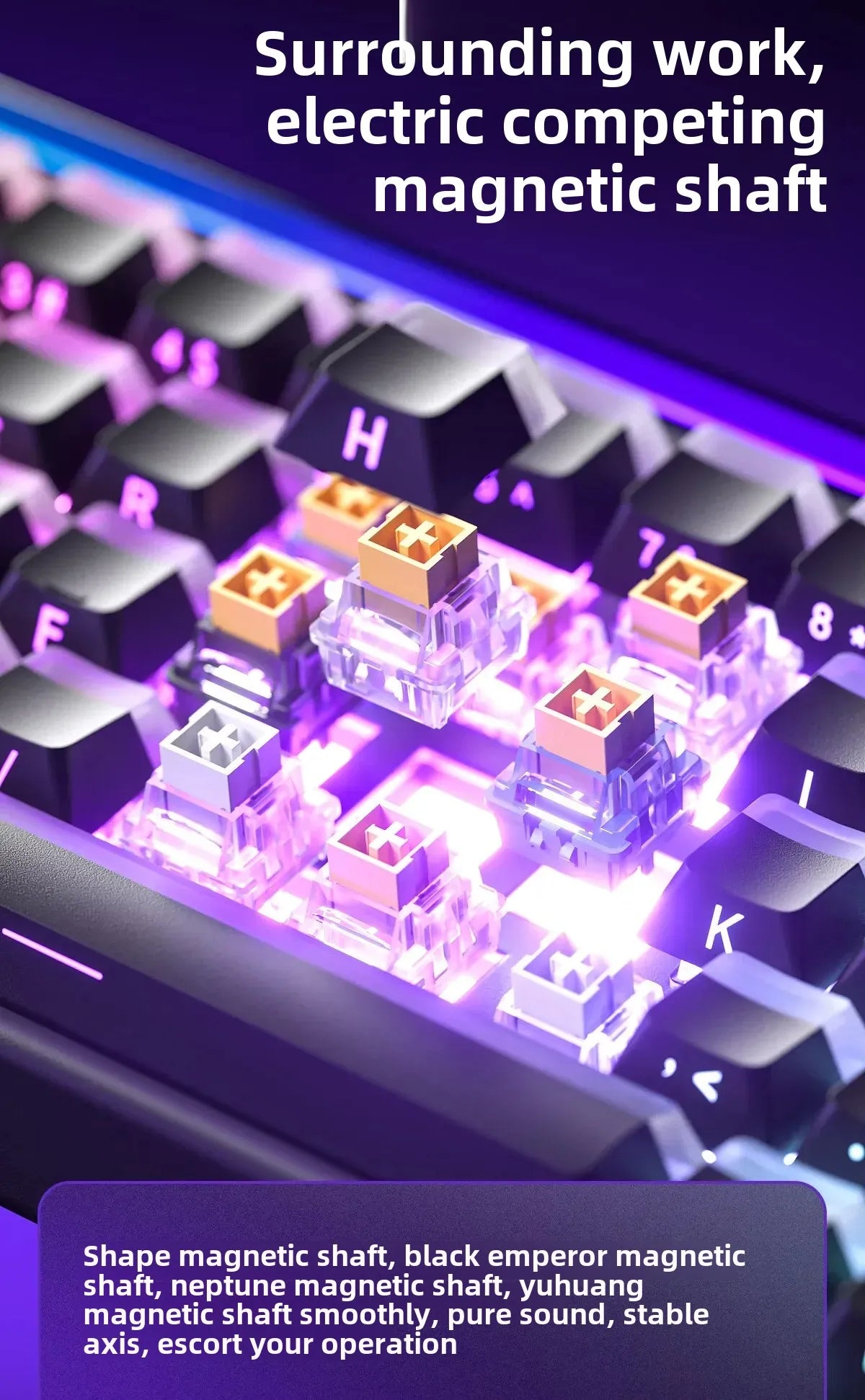 AULA New HERO 68HE/ULTRA INSTOCK Magnetic Switch Gaming Keyboard E-sport Custom Mechanical Wired Keyboard Ergonomics Accessories