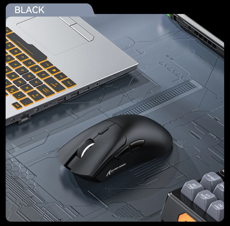R1 Superlight Mouse Bluetooth 2.4G Wireless Gaming Mouse PixArt PAW3311 Gaming Sensor 6 Adjustable DPI for Office Game