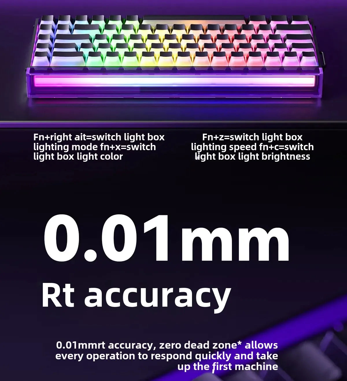 AULA New HERO 68HE/ULTRA INSTOCK Magnetic Switch Gaming Keyboard E-sport Custom Mechanical Wired Keyboard Ergonomics Accessories