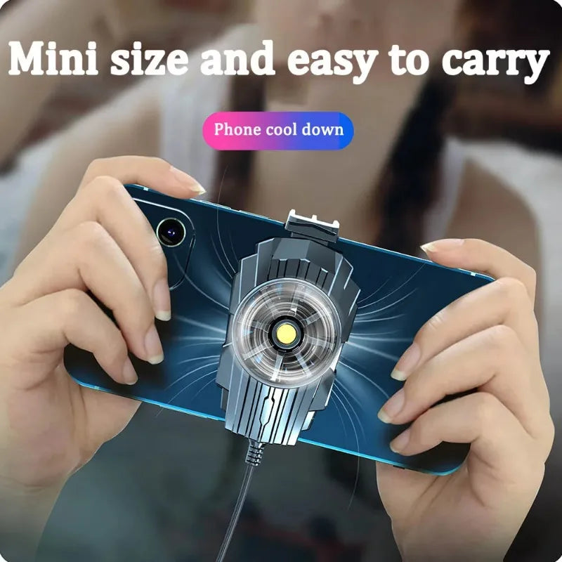 H15/G6 Portable Mini Back-clip Radiator Mobile Phone Cooling Fan for IPhone 15 IOS Android Gaming Accessories PUBG Game Cooler