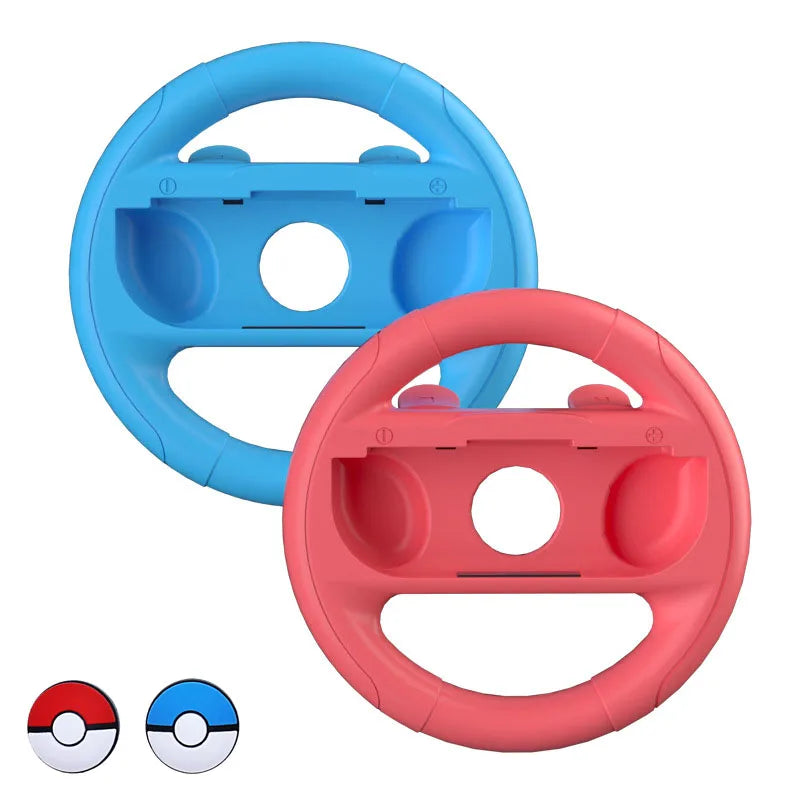 2 pcs/Lot Racing Steering Wheels for Switch OLED Joy con Controller NS Handle Grips for NS Switch Gaming Accessories