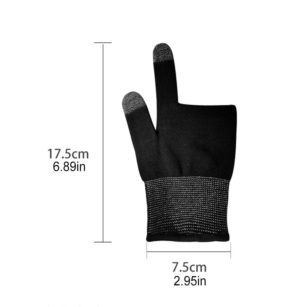 Upgrade 2pcs Finger Thumb Sleeve Gloves For Gamer Non-scratch Mobile Gaming Gloves Gaming Accessories Comfortable Sweat Proof