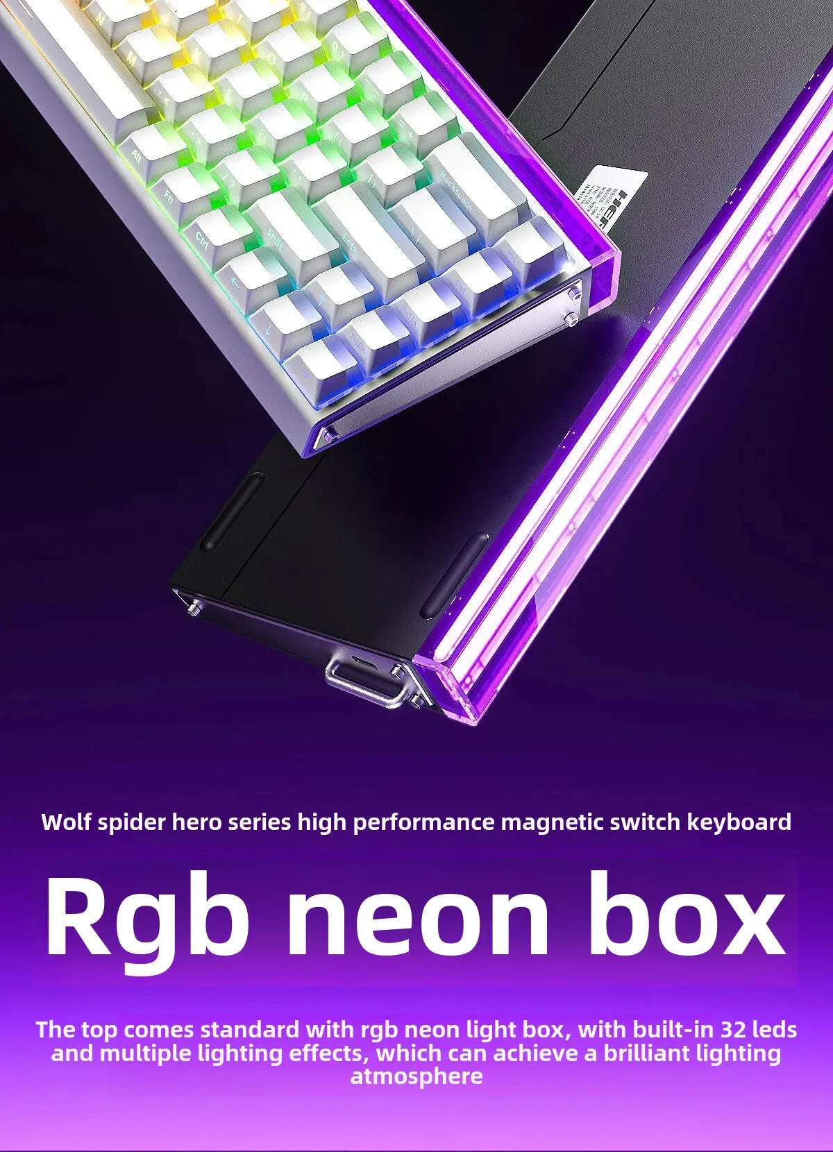 AULA New HERO 68HE/ULTRA INSTOCK Magnetic Switch Gaming Keyboard E-sport Custom Mechanical Wired Keyboard Ergonomics Accessories