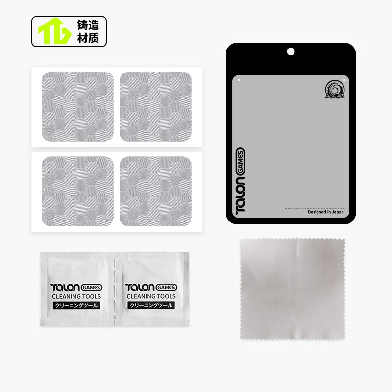 4Pieces TALONGAMES Touchpad Stickers For Steam Deck / Steam Deck OLED Version Wear-resistant Anti-scratch Protection Stickers