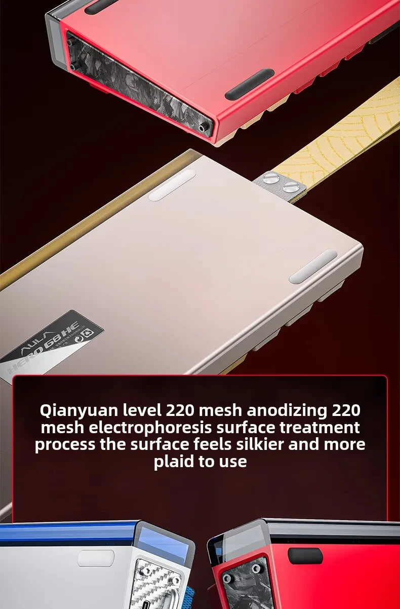 AULA New HERO 68HE/ULTRA INSTOCK Magnetic Switch Gaming Keyboard E-sport Custom Mechanical Wired Keyboard Ergonomics Accessories