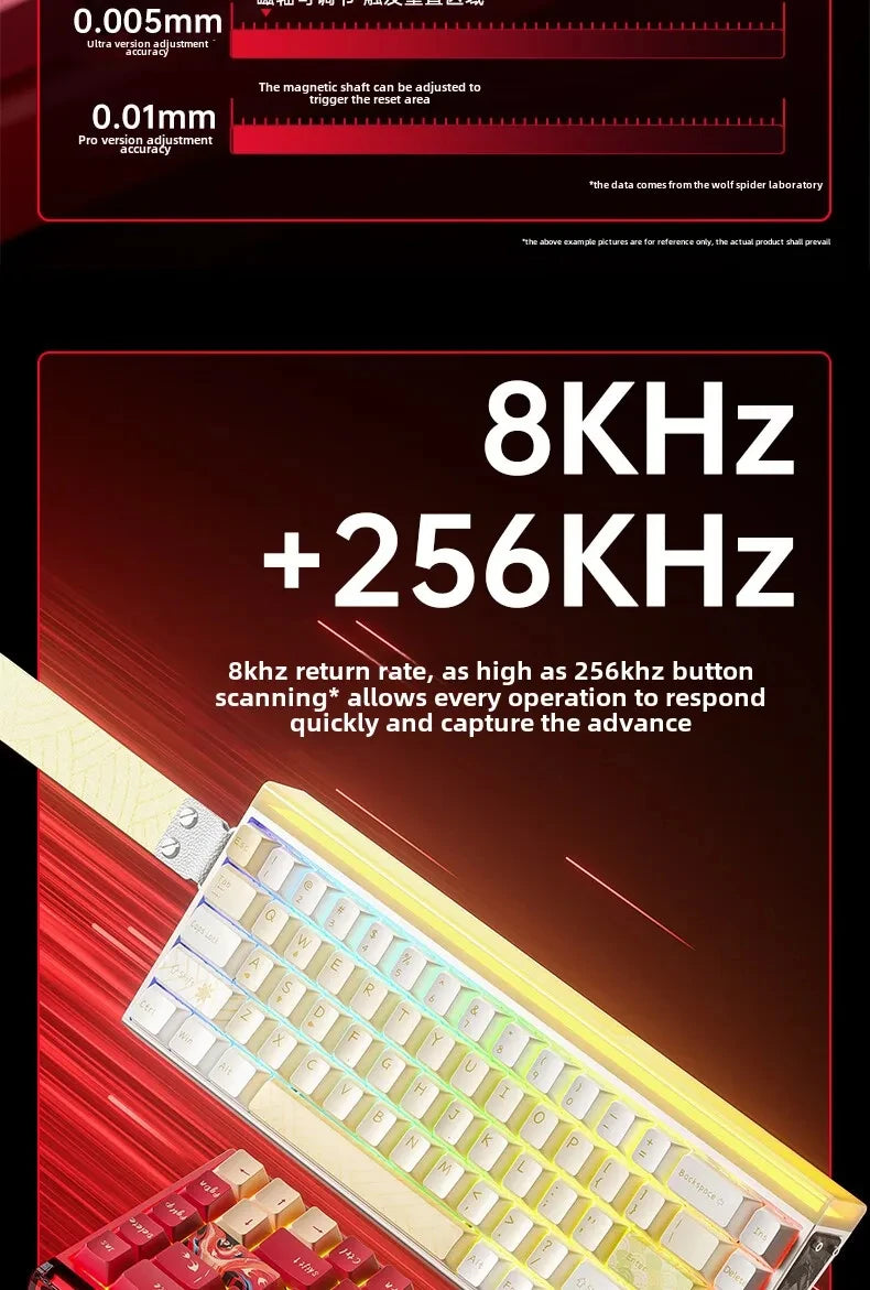 AULA New HERO 68HE/ULTRA INSTOCK Magnetic Switch Gaming Keyboard E-sport Custom Mechanical Wired Keyboard Ergonomics Accessories