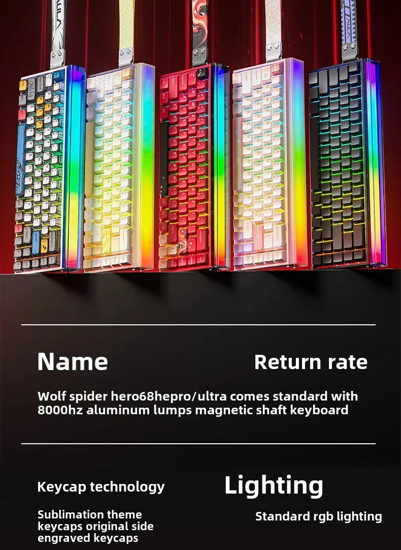 AULA New HERO 68HE/ULTRA INSTOCK Magnetic Switch Gaming Keyboard E-sport Custom Mechanical Wired Keyboard Ergonomics Accessories