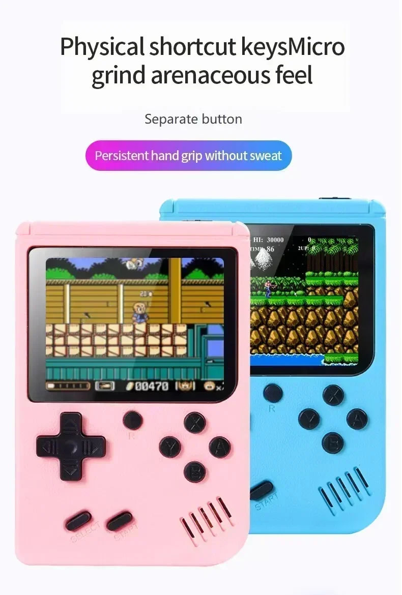8-Bit Video Game Console 3.0 Inch LCD Retro Portable Mini Game Player Built-in 500 games AV Handheld Game Console For Kids Gift