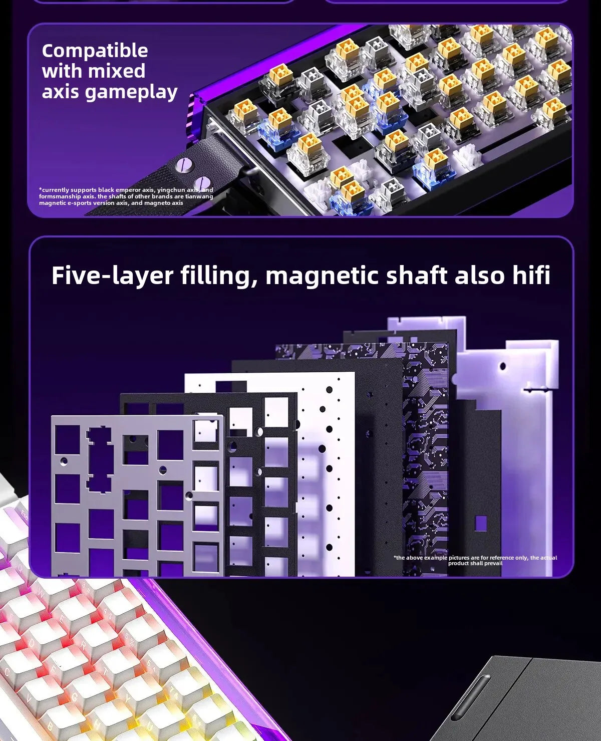 AULA New HERO 68HE/ULTRA INSTOCK Magnetic Switch Gaming Keyboard E-sport Custom Mechanical Wired Keyboard Ergonomics Accessories