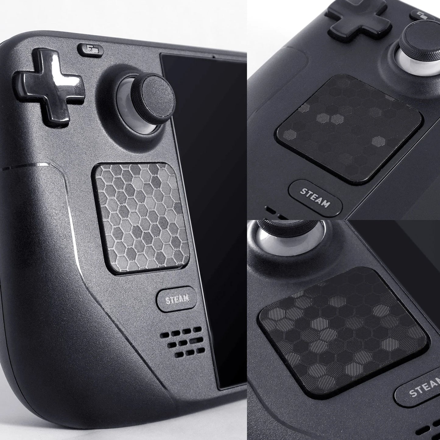 4Pieces TALONGAMES Touchpad Stickers For Steam Deck / Steam Deck OLED Version Wear-resistant Anti-scratch Protection Stickers