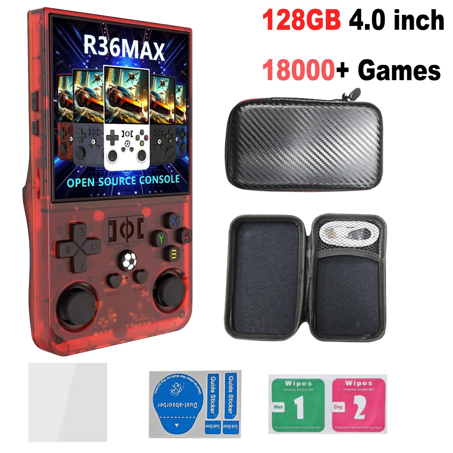 Video Gaming Console R36MAX Retro Handheld 18000+ HD Games offers IPS Screen Game Console Portable Consoles Emulators Devices