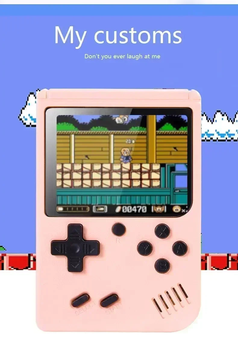 8-Bit Video Game Console 3.0 Inch LCD Retro Portable Mini Game Player Built-in 500 games AV Handheld Game Console For Kids Gift