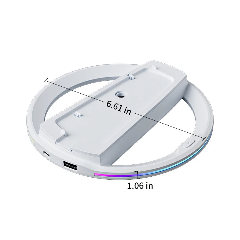 Aolion RGB Vertical Stand For PS5 Slim Game Console Anti-Slip Stable LED Cooling Base Stand For PS5 Pro Host Gaming Accessories