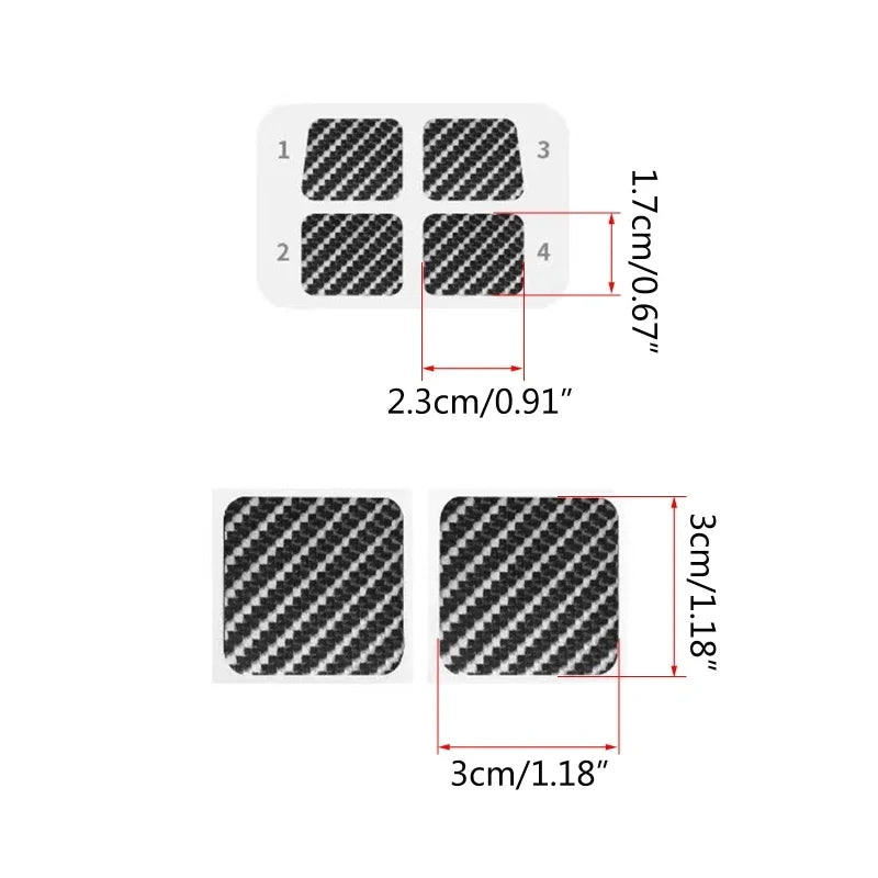 6x Protective Trackpad Skin for Steam Deck Stickers PVC Cover Wear-resistant for Steam Deck Handheld Gaming Accessories
