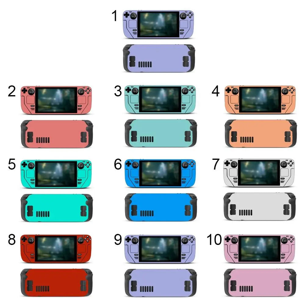 1pcs Full Set Aesthetic Skin Vinyl for Steam Deck Console Protective Decal Wrapping Cover For Valve Console Premium Stickers