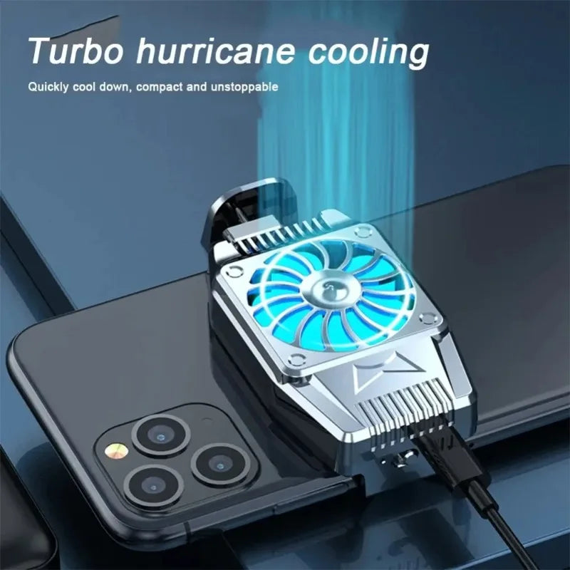 H15/G6 Portable Mini Back-clip Radiator Mobile Phone Cooling Fan for IPhone 15 IOS Android Gaming Accessories PUBG Game Cooler