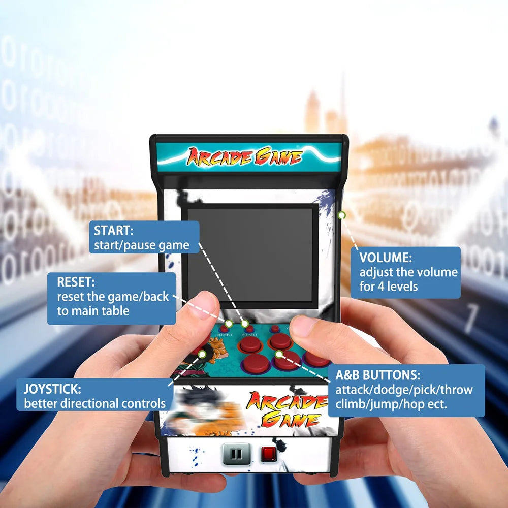 Handheld Game Console Portable Retro Mini Arcade Game Machine With 156 Video Games for Sega 2.8 Inch Consolas De Videojuegos