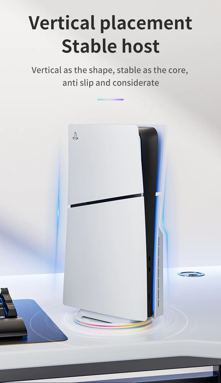 For PS5/PS5 PRO Ultra-thin Console Replacement Parts for Console Bracket Anti-slip Vertical Base Gaming Accessories