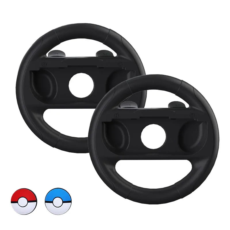 2 pcs/Lot Racing Steering Wheels for Switch OLED Joy con Controller NS Handle Grips for NS Switch Gaming Accessories