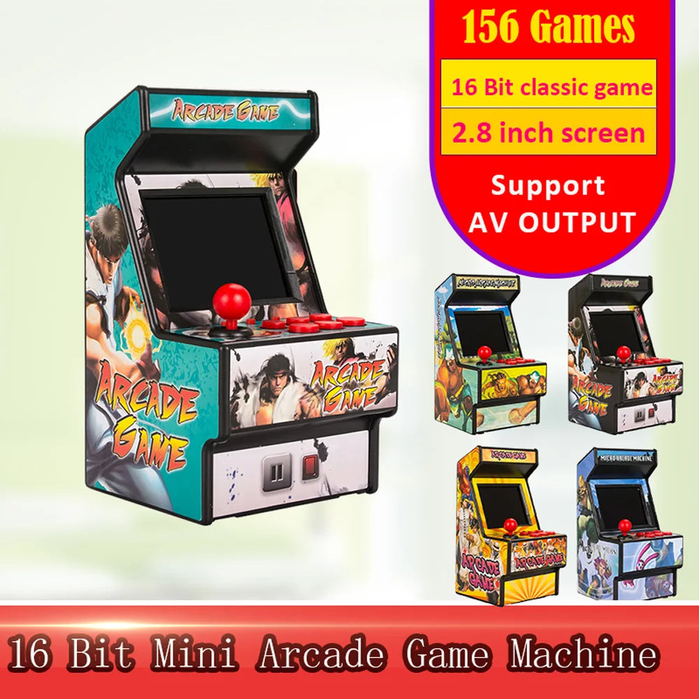 Handheld Game Console Portable Retro Mini Arcade Game Machine With 156 Video Games for Sega 2.8 Inch Consolas De Videojuegos