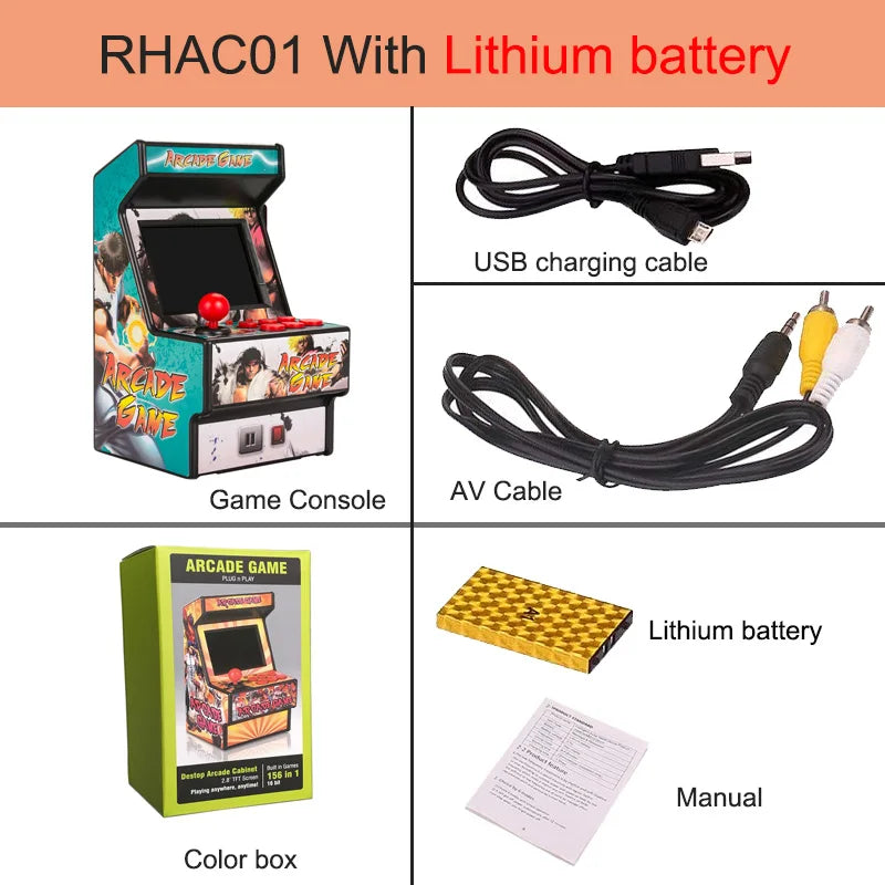 Handheld Game Console Portable Retro Mini Arcade Game Machine With 156 Video Games for Sega 2.8 Inch Consolas De Videojuegos