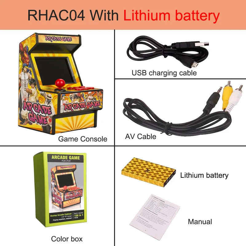 Handheld Game Console Portable Retro Mini Arcade Game Machine With 156 Video Games for Sega 2.8 Inch Consolas De Videojuegos