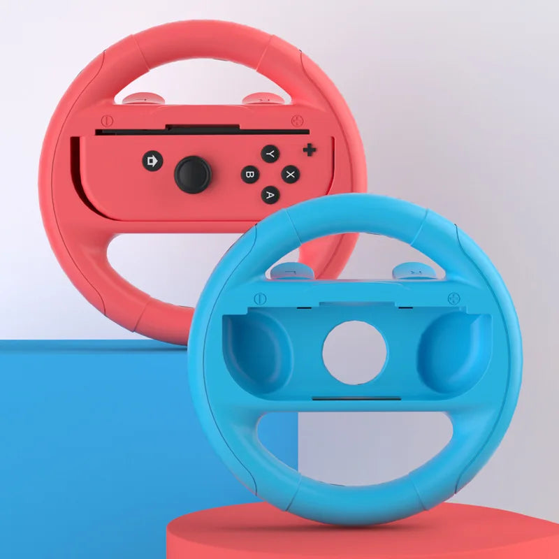 2 pcs/Lot Racing Steering Wheels for Switch OLED Joy con Controller NS Handle Grips for NS Switch Gaming Accessories