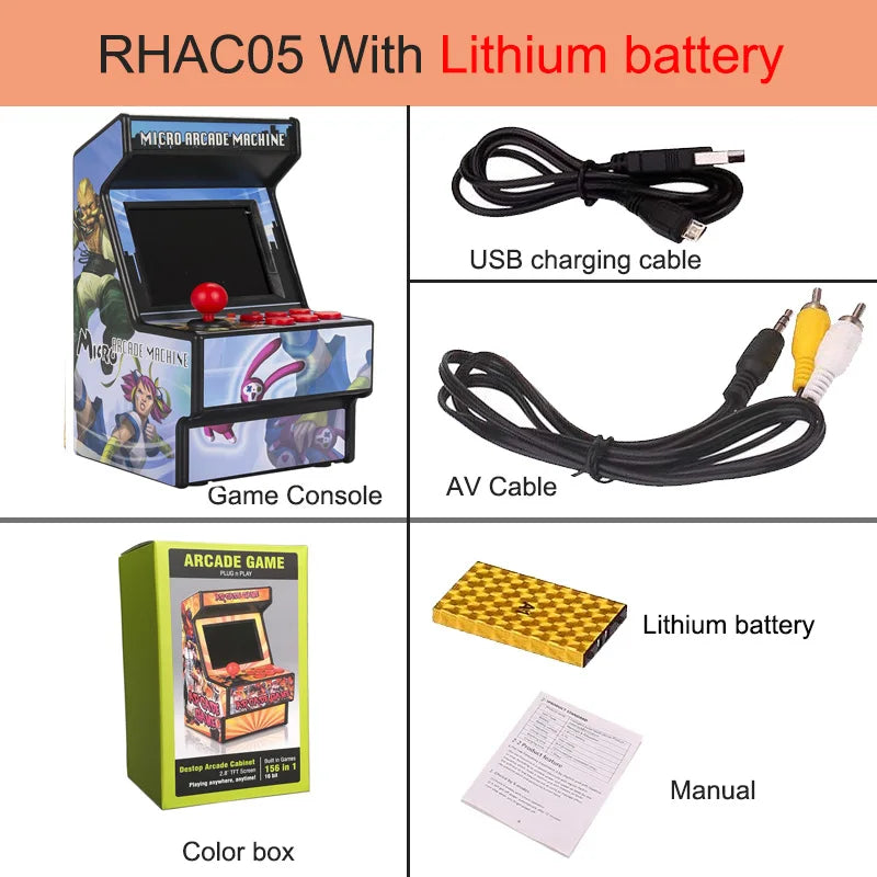 Handheld Game Console Portable Retro Mini Arcade Game Machine With 156 Video Games for Sega 2.8 Inch Consolas De Videojuegos