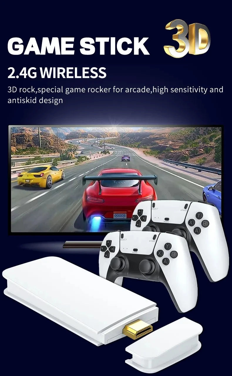 M15 retro game console 64GB 20000+game 4K high-definition output handheld video game stick 20+emulator GBA PS1 arcade game