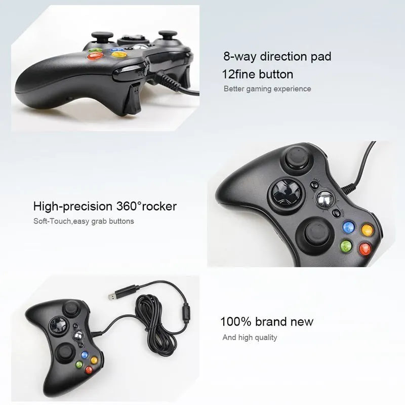 2.4g Wireless Gamepad Gaming Controller for Xbox 360/ PS3/Pc Video Game Consoles 3D Rocker Joystick Game Handle Accessories