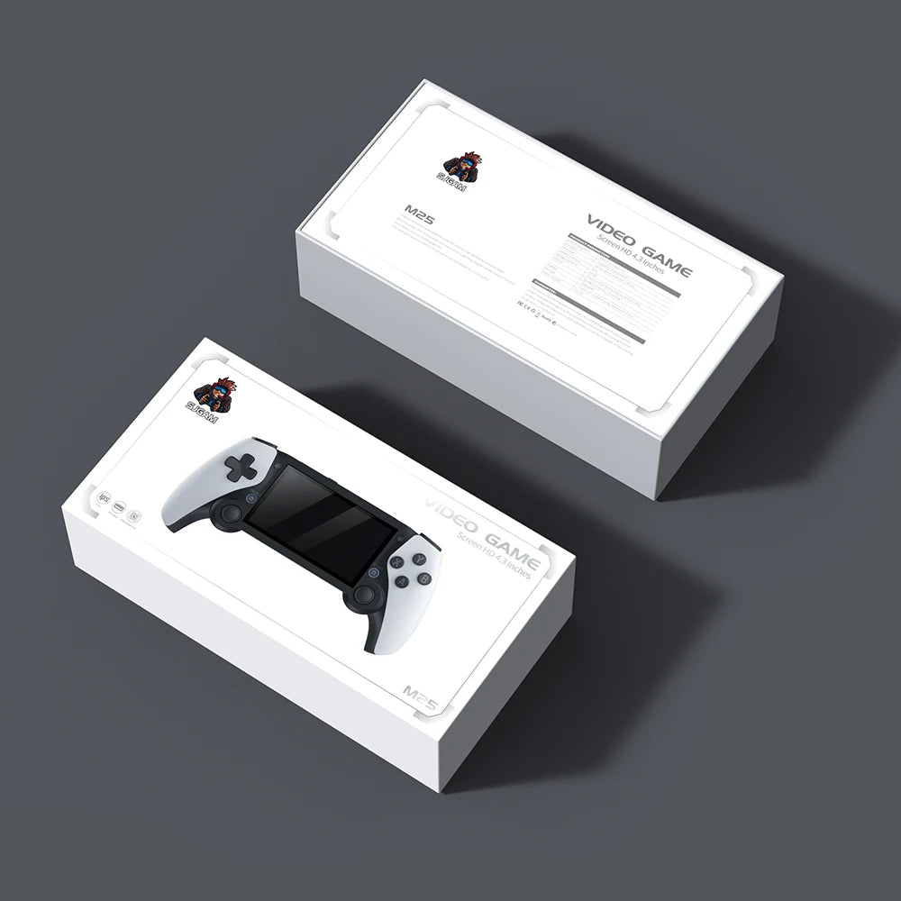 M25 Handheld Game Player Portable Retro Gaming Console 4.3” Screen 256G 70000+ Games for PS1 PSP N64 Play Anytime Anywhere