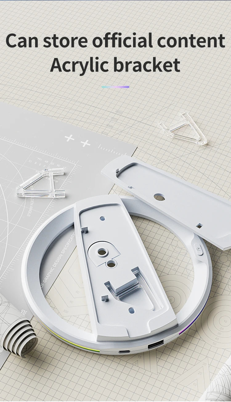 Aolion RGB Vertical Stand For PS5 Slim Game Console Anti-Slip Stable LED Cooling Base Stand For PS5 Pro Host Gaming Accessories