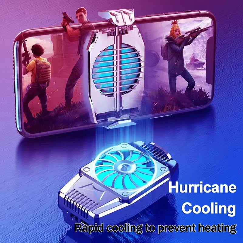 H15/G6 Portable Mini Back-clip Radiator Mobile Phone Cooling Fan for IPhone 15 IOS Android Gaming Accessories PUBG Game Cooler