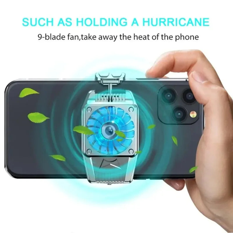 H15/G6 Portable Mini Back-clip Radiator Mobile Phone Cooling Fan for IPhone 15 IOS Android Gaming Accessories PUBG Game Cooler