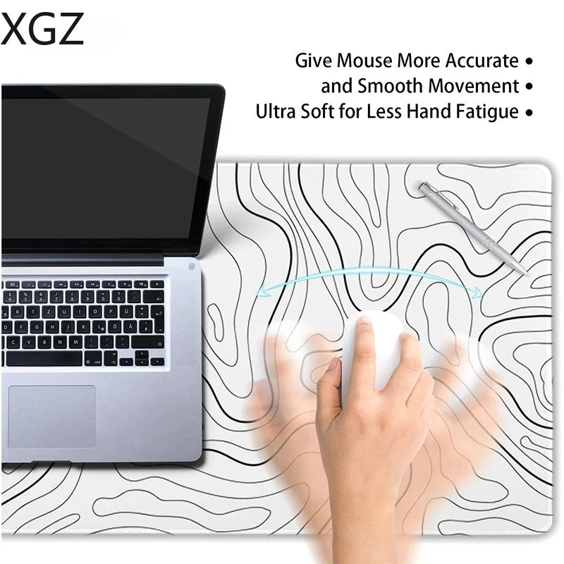 PC Large MousePads For Desk, Gaming Mouse Pad with Stitched Edges and Non-Slip Rubber Base, Extended mousemats game accessories