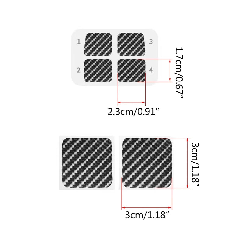 6x Protective Trackpad Skin for Steam Deck Stickers PVC Cover Wear-resistant for Steam Deck Handheld Gaming Accessories